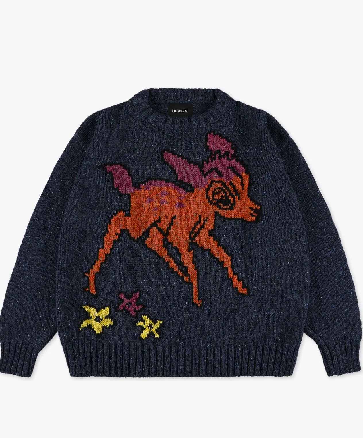 Howlin Acid Deer With Flowers - Blue (Women) Fashion