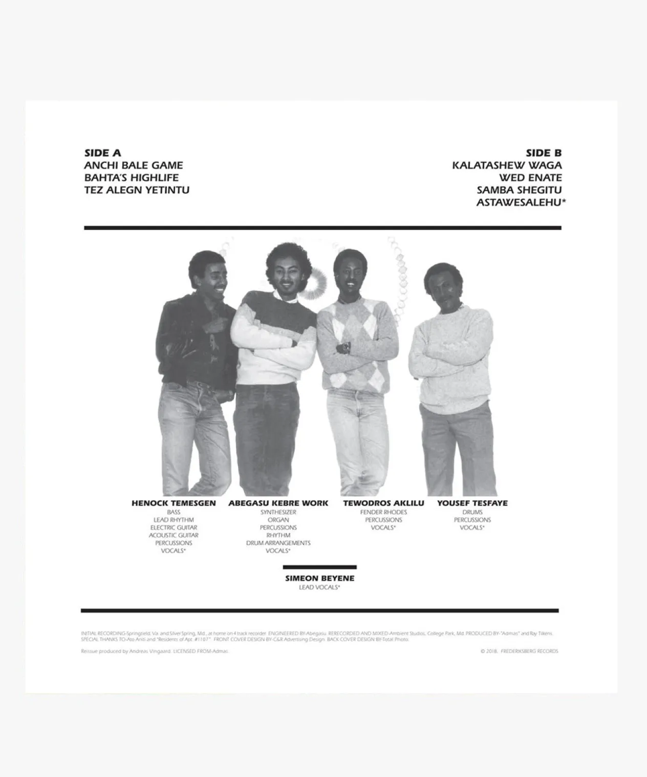 Music Admas - Sons Of Ethiopia LP Flash Sale