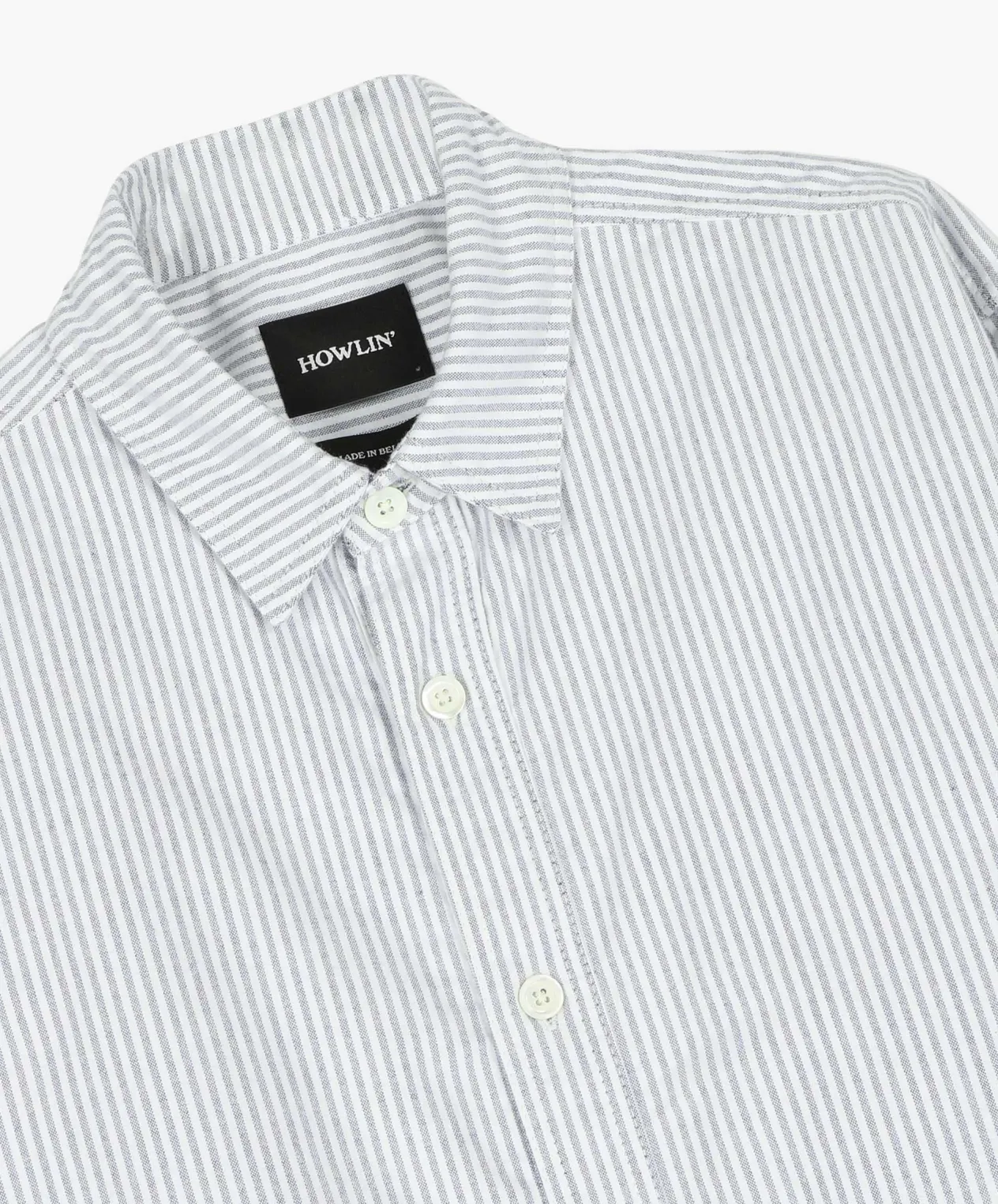 Howlin Afterthoughts Shirt - Brushed Oxford Blue Cheap