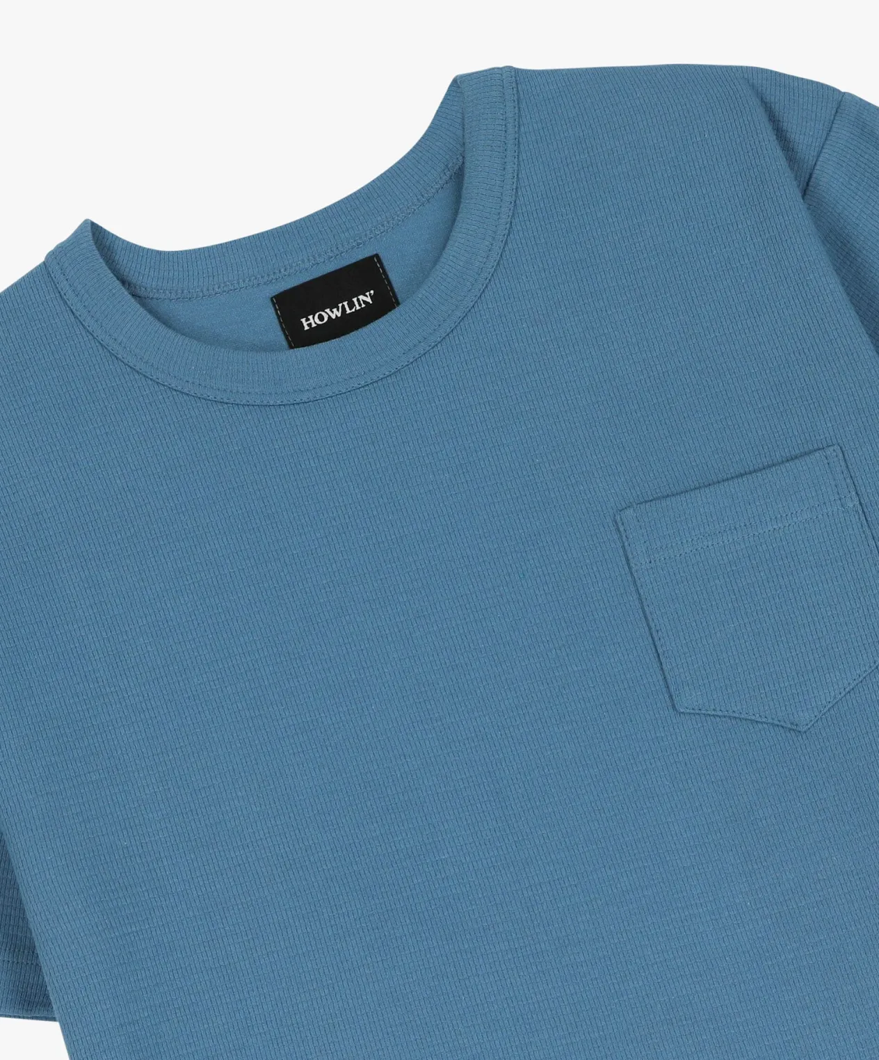Howlin Belgian Waffle T-shirt - Blue Lover Clearance