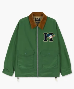 Howlin Boxy Swing Jacket - Cord Neck - ’ Duck Green Best Sale
