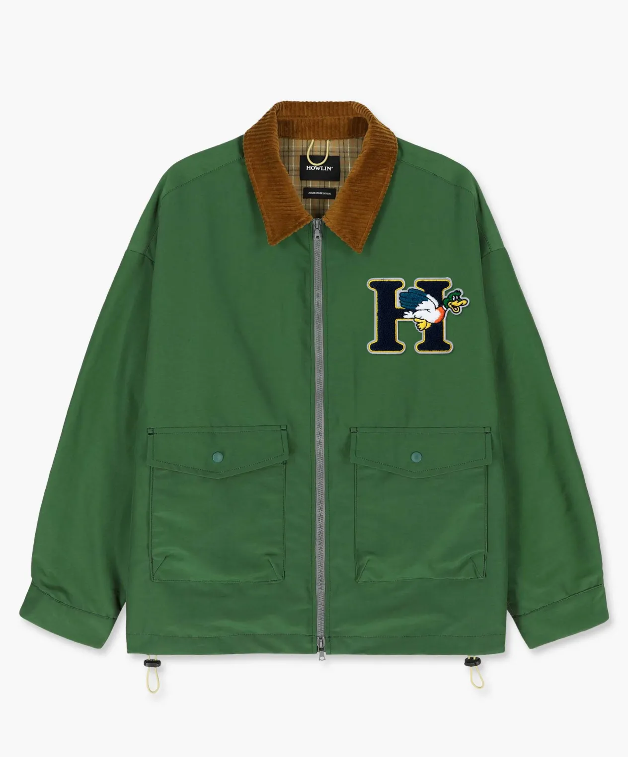 Howlin Boxy Swing Jacket - Cord Neck - ’ Duck Green Best Sale