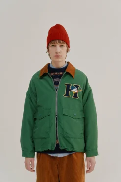 Howlin Boxy Swing Jacket - Cord Neck - ’ Duck Green Best Sale