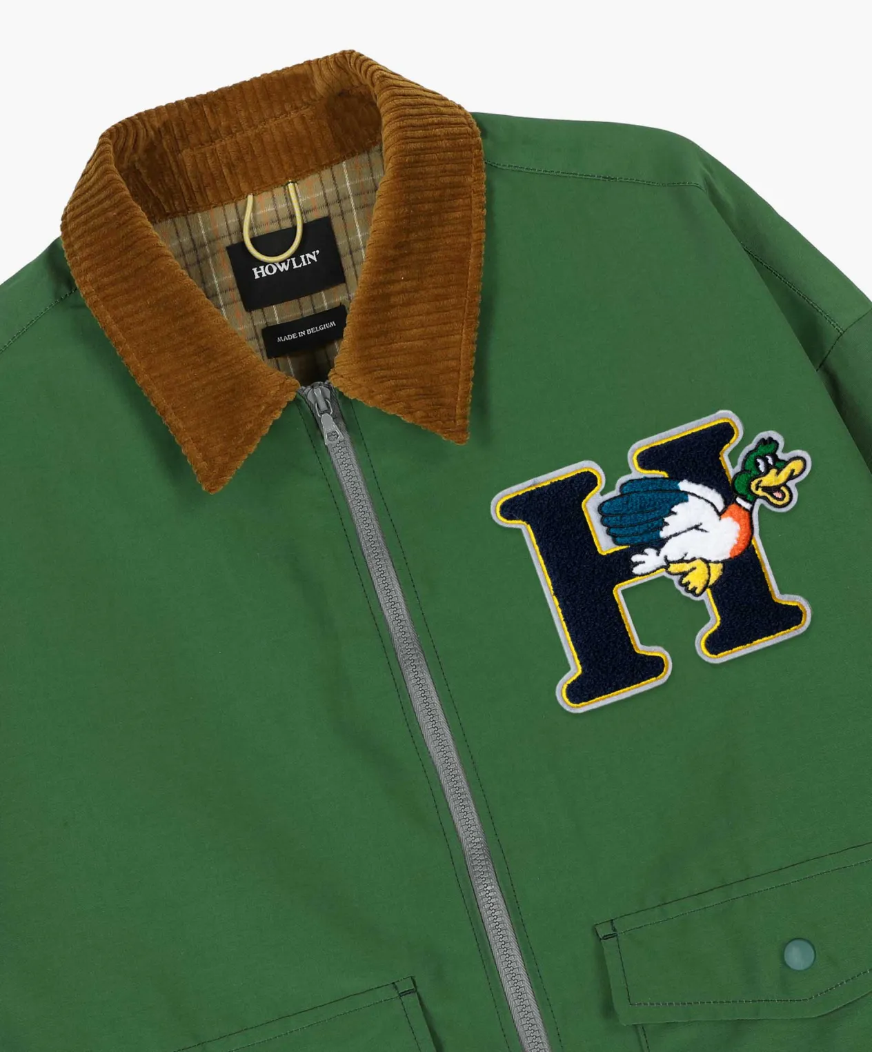 Howlin Boxy Swing Jacket - Cord Neck - ’ Duck Green Best Sale