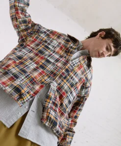 Howlin Boxy Swing Jacket - Multi Madras Patchwork Hot