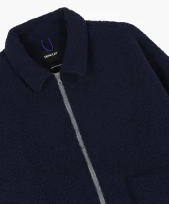 Howlin Boxy Swing Jacket - Recycled Shearling Navy Shop