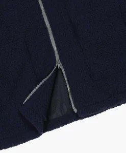 Howlin Boxy Swing Jacket - Recycled Shearling Navy Shop
