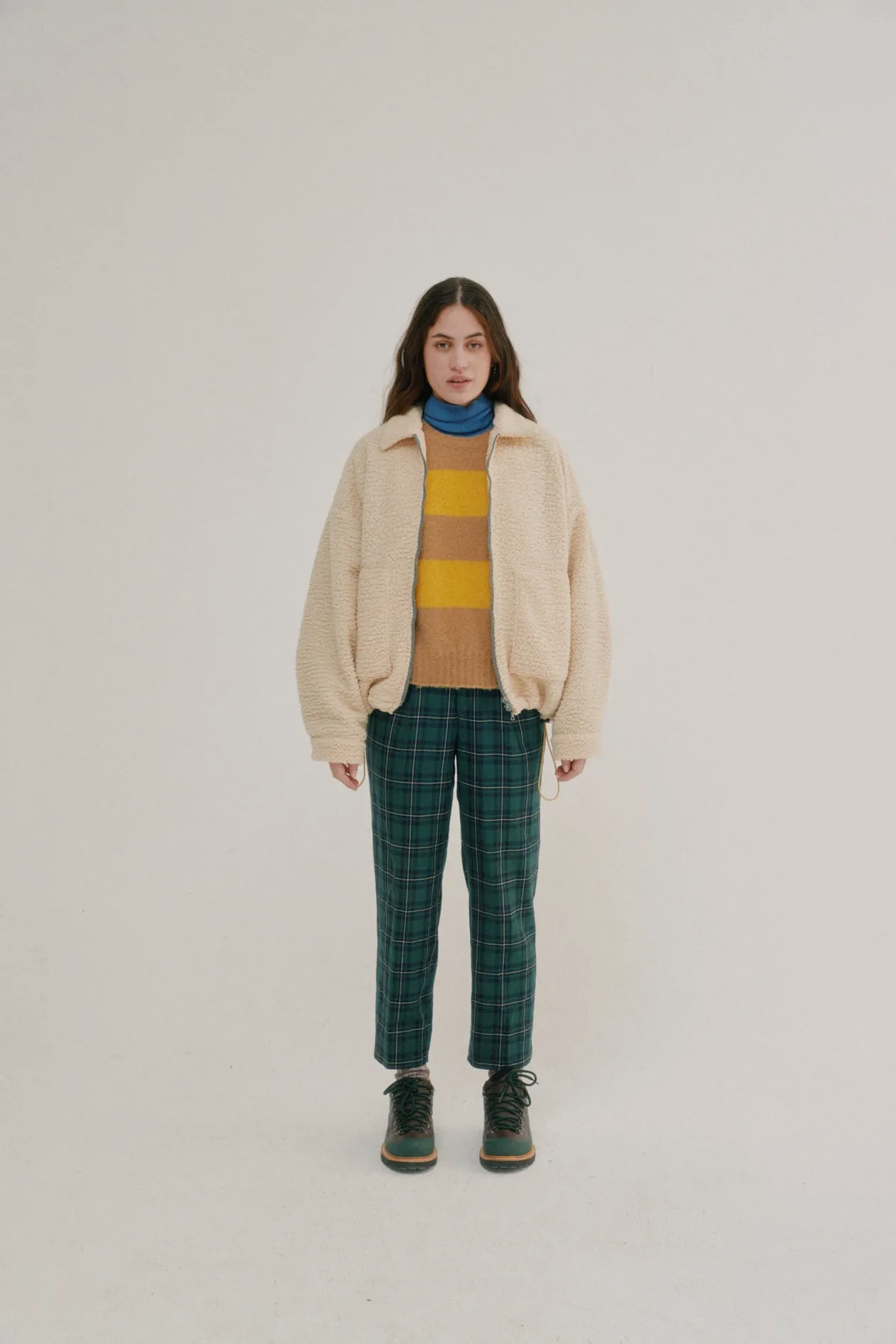 Howlin Boxy Swing Jacket For Women - Recycled Shearling Ecru (Women) Flash Sale