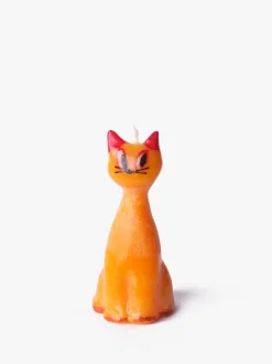 Olga Goose Candles Cat Orange Candle Clearance