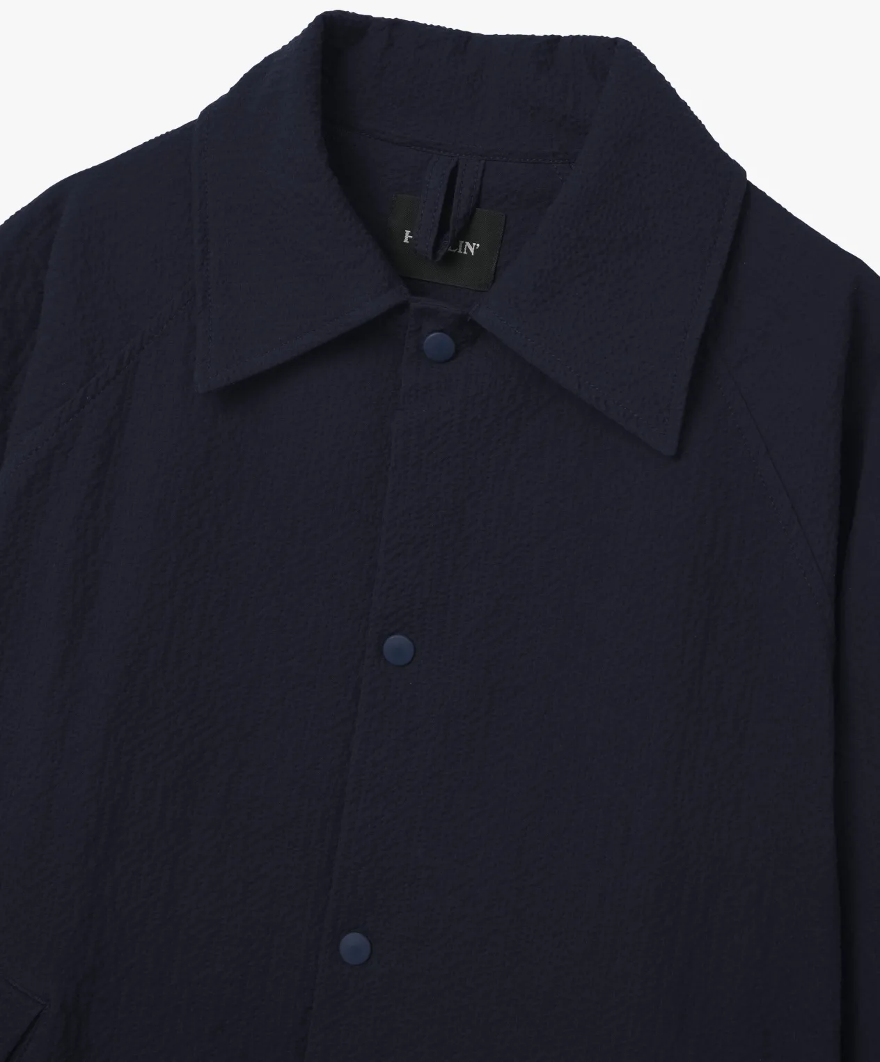 Howlin Coach Your Jacket - Navy Seersucker Outlet