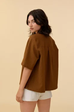 Howlin Cocktails For The Girls Please Shirt - Walnut Seersucker (Women) Store