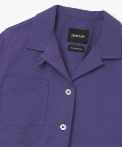 Howlin Cocktails For The Girls Please Shirt - Purple Seersucker (Women) Fashion