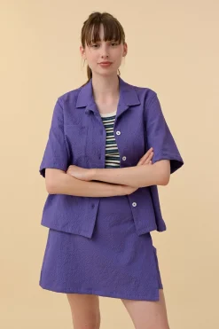 Howlin Cocktails For The Girls Please Shirt - Purple Seersucker (Women) Fashion