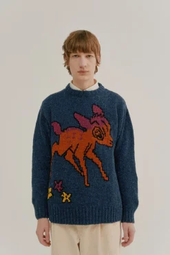 Howlin Cosmic Deer - Blue Best
