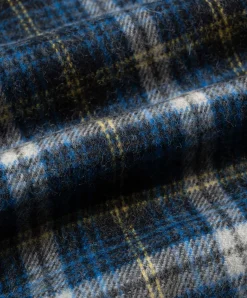 Howlin Cosmic Pants - Brushed Japanese Wool Check Blue Mix Outlet