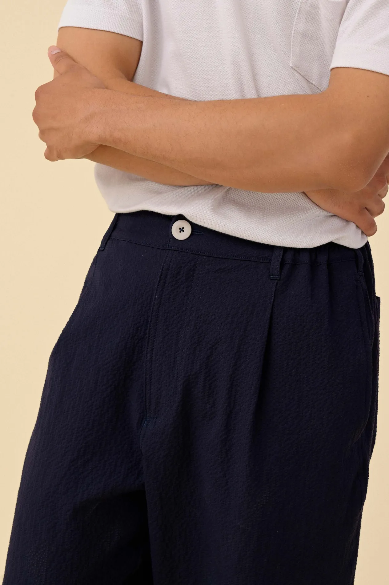 Howlin Cosmic Pants - Navy Seersucker Store