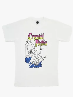 Good Morning Tapes Crystal Paths SS Tee - White Store