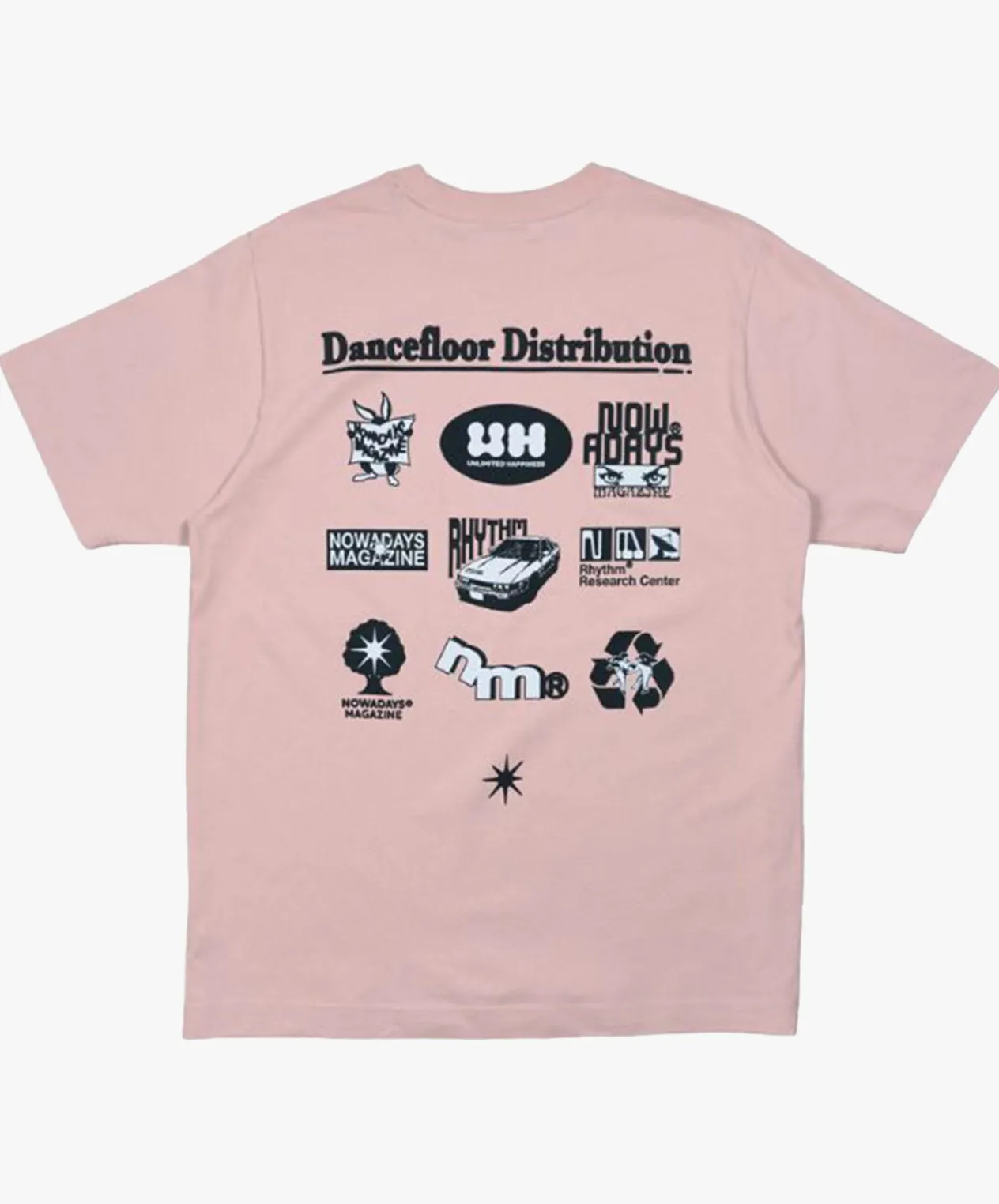 Nowadays Dancefloor Distri T-shirt - Peach Sale