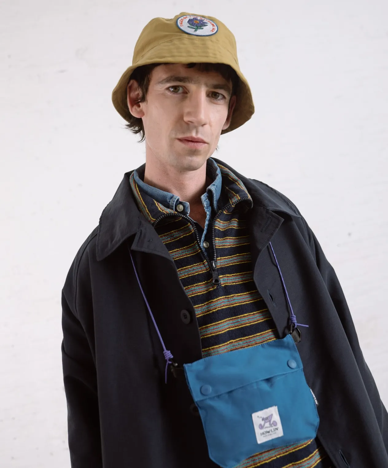 Howlin Dream On Dreamer Hat With Patch - Khaki Water Repellent Nylon Flash Sale