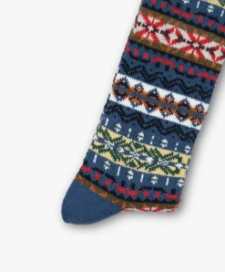 Anonymous Ism Fairisle Socks - Indigo Sale