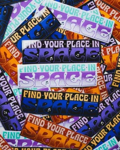 Howlin Find Your Place In Space Bumper Sticker Shop