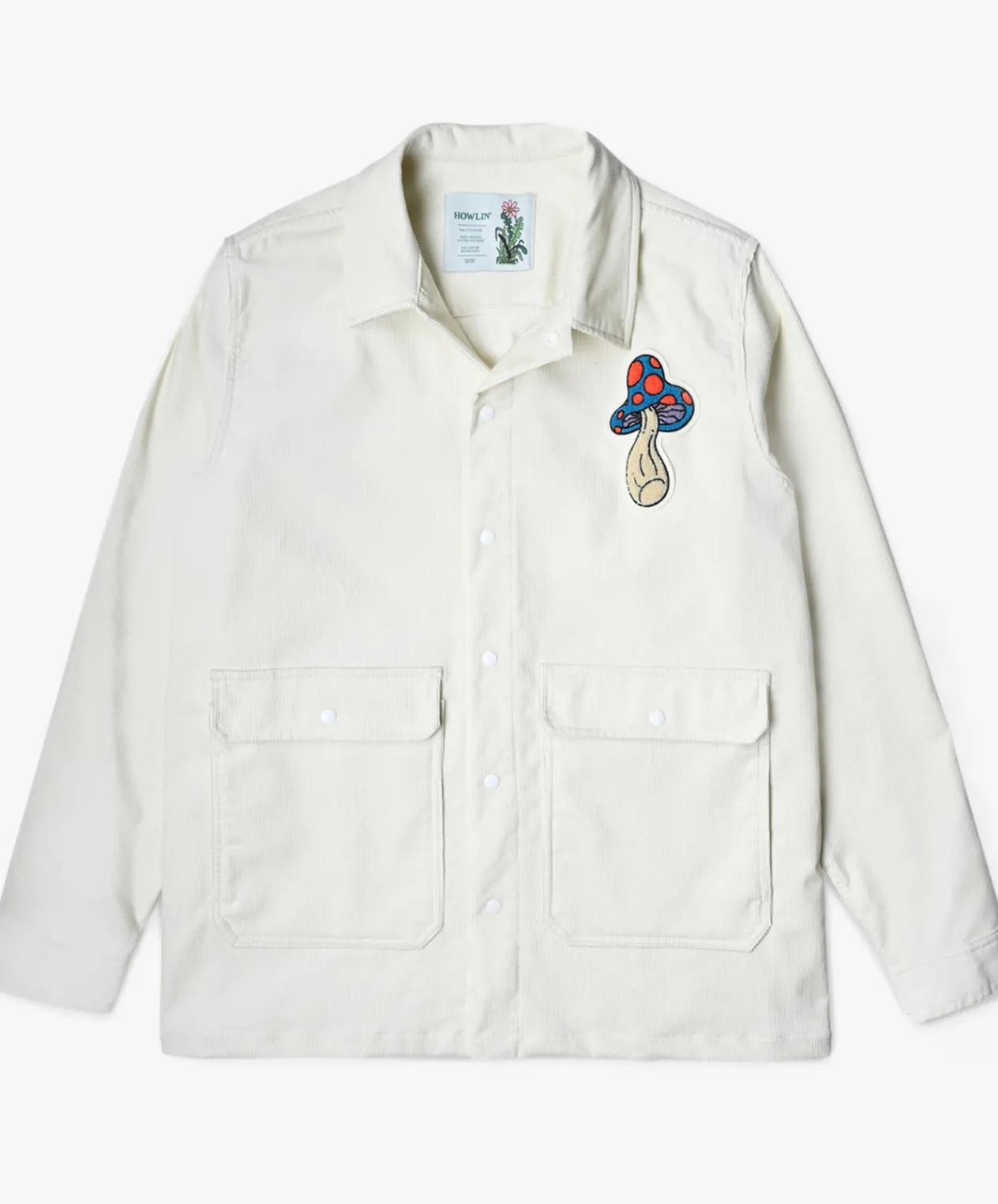 Howlin Future Days Shirt - Ecru Summer Corduroy Online