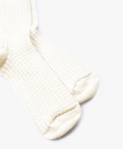 Howlin Fuzzy Waffle Socks - Ecru Best Sale