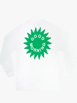 Good Morning Tapes Good Medicine LS Tee - White Clearance