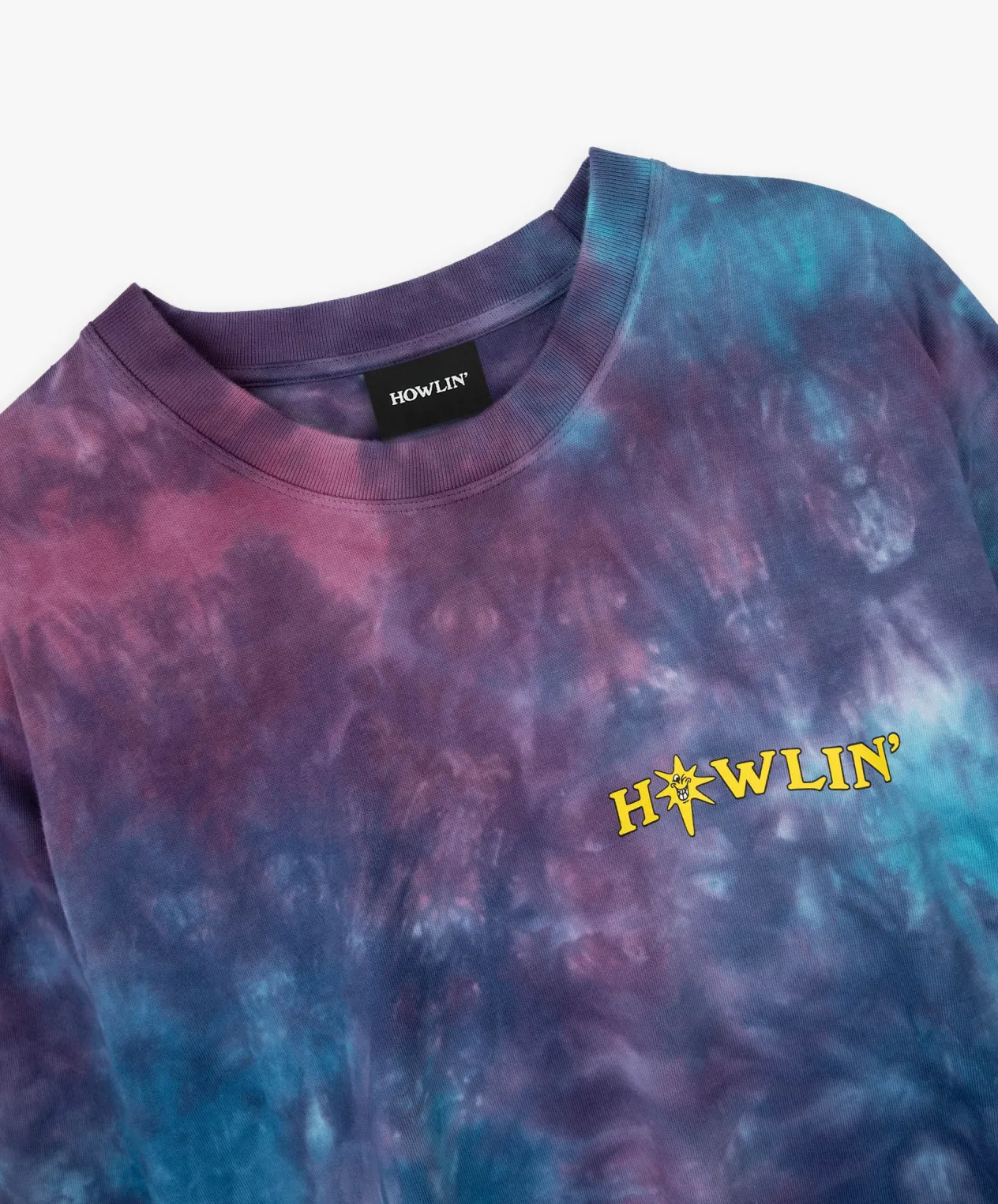 Howlin ' Tie Dye T-shirt - Long Sleeve - Night Mix Shop