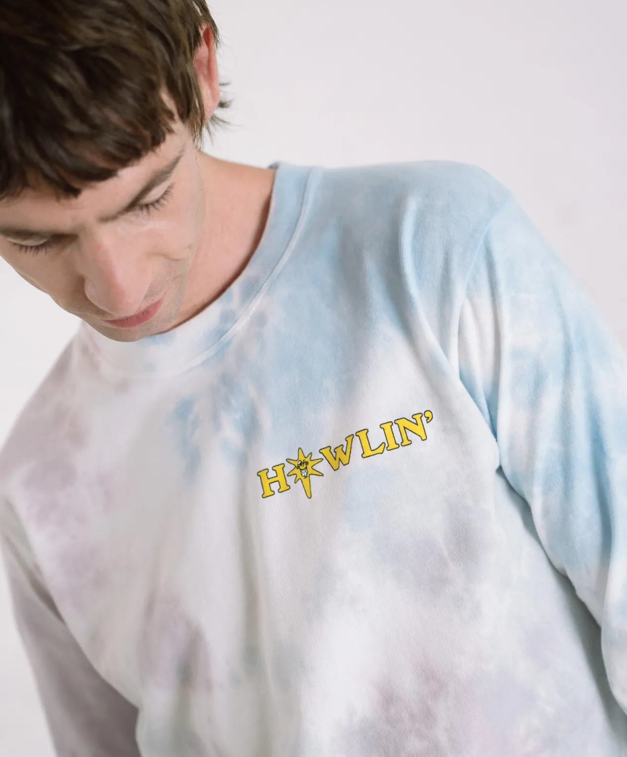 Howlin ' Tie Dye T-shirt - Long Sleeve - Summer Mix New