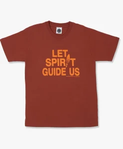 Good Morning Tapes Let Spirit Guide Us SS Tee - Clay Online