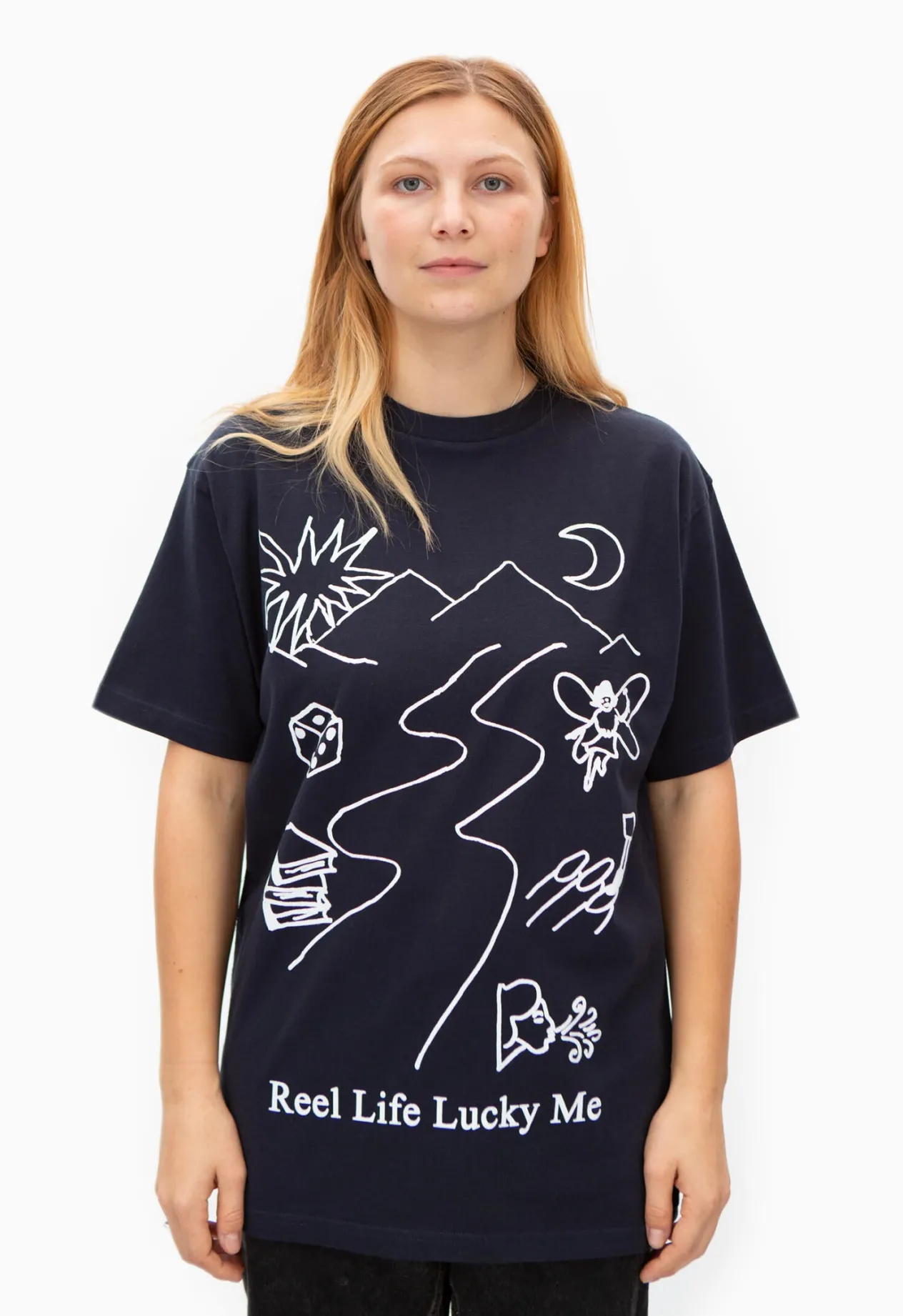 Public Possession Lucky Me T-Shirt - Midnight Blue Shop