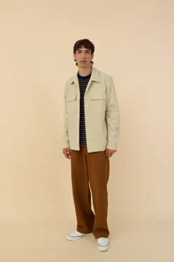 Howlin Magic Work Shirt - Ecru Seersucker Sale