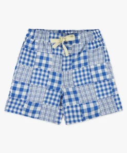Howlin Private Shorts - Blue Madras Patchwork (Women) Store