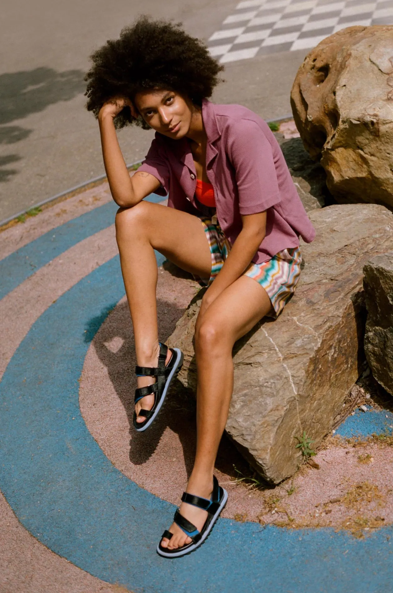 Howlin Private Shorts - Multi Wave Hemp Print (Women) Outlet