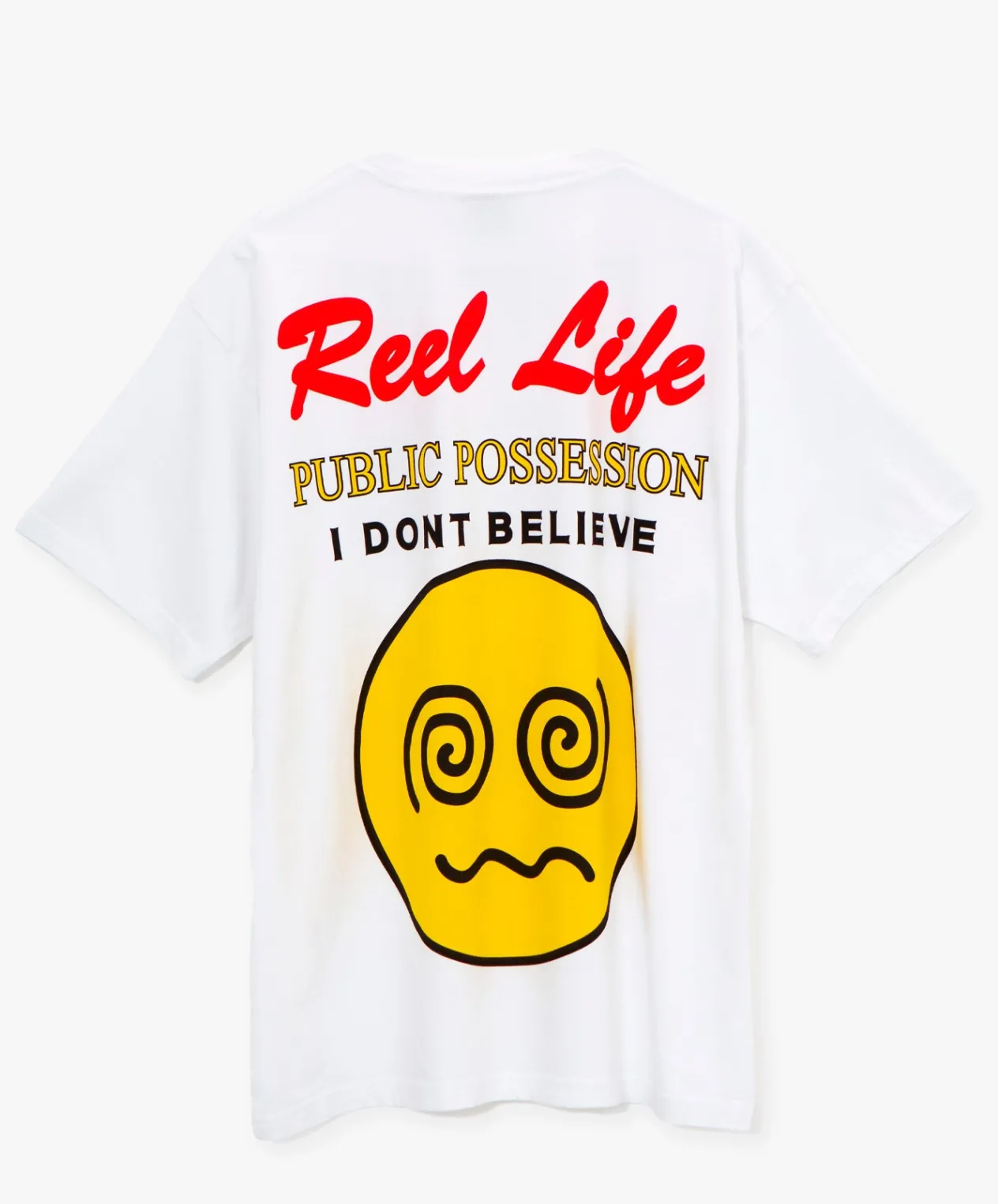Public Possession Reel Life T-Shirt - White Best Sale