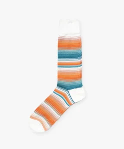 Anonymous Ism Sarape Stripes Crew Socks - White Sale
