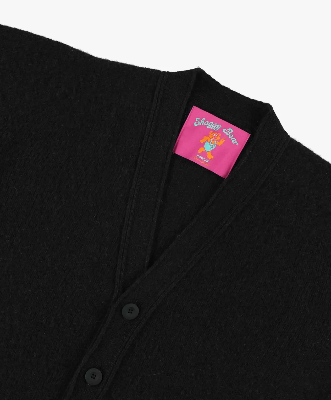 Howlin Shaggy Bear Cardigan - Black Shop