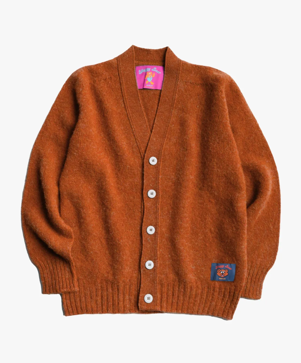 Howlin Shaggy Bear Cardigan - Orange Dreams Discount