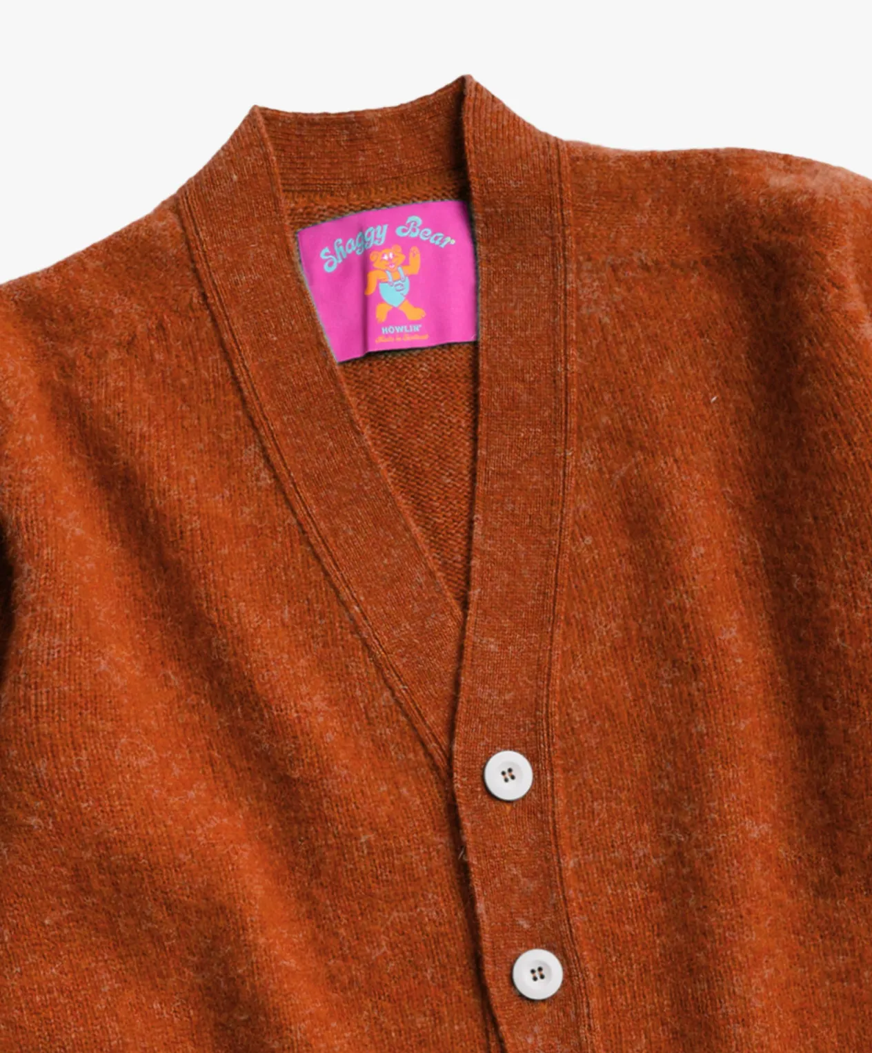 Howlin Shaggy Bear Cardigan - Orange Dreams Discount