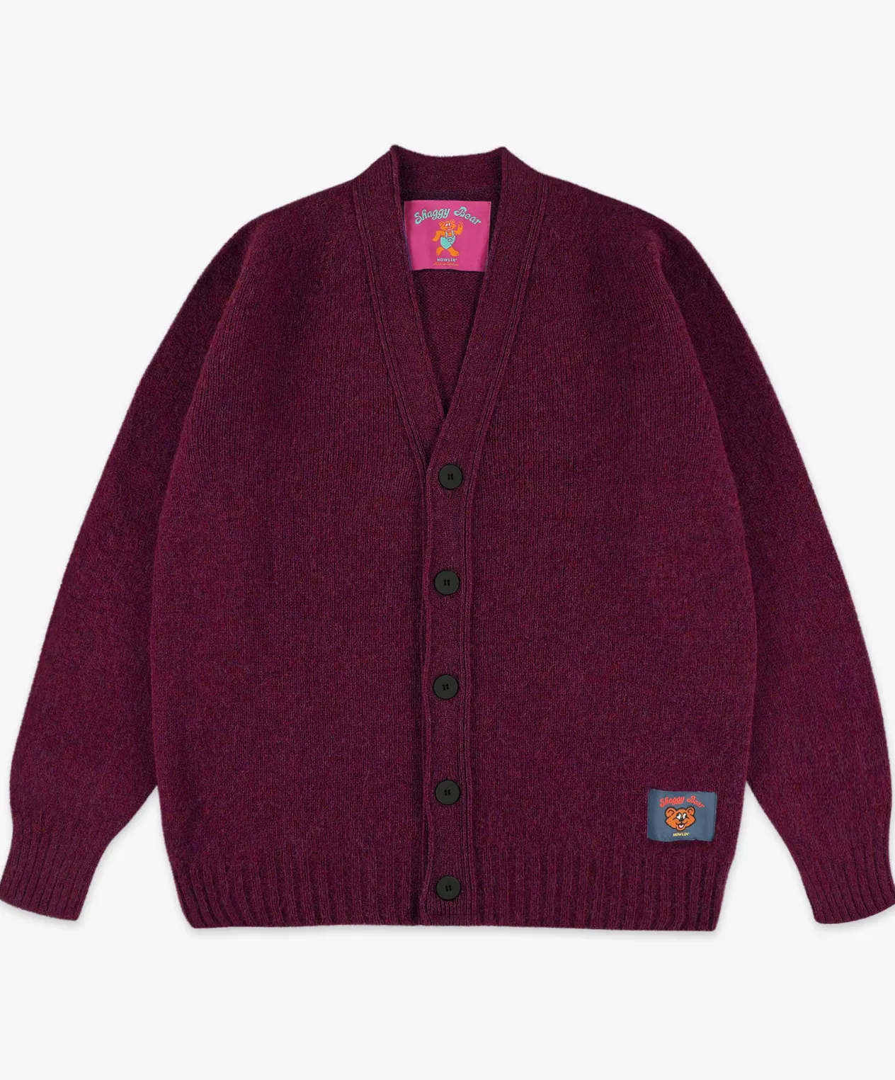 Howlin Shaggy Bear Cardigan - Wine Best Sale