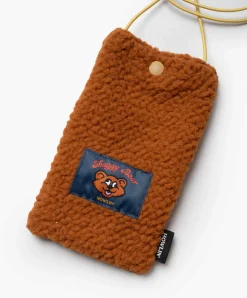 Howlin Shaggy Bear Pouch - Recycled Shearling Cognac Clearance