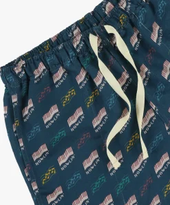 Howlin Smiling Shorts - Azzuro ' Piano Hemp Print Cheap