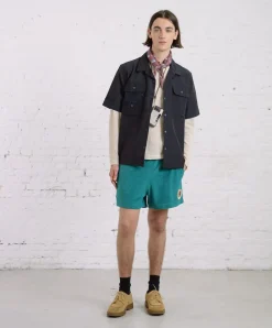 Howlin Towel Shorts Uni - Tales Of The Balearic Age - Green Bliss Fashion