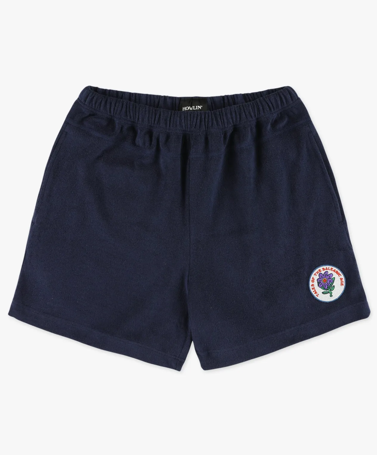 Howlin Towel Shorts Uni - Tales Of The Balearic Age - Navy Cheap
