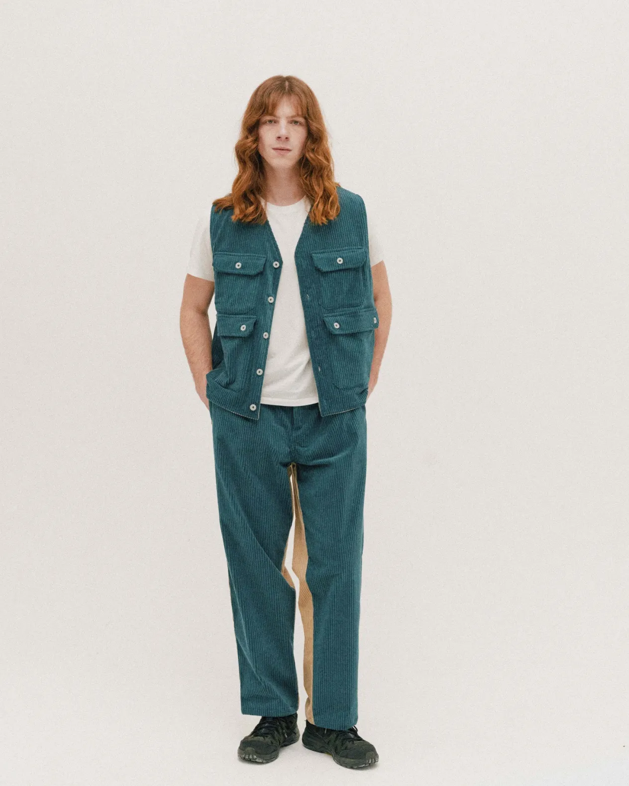 Howlin Two Bones In Space Pants - Petrol Mix Cheap